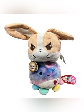 Reversible Plush Bundle TeeTurtle Bunny & Squishmallows Shark Mood Emotions New